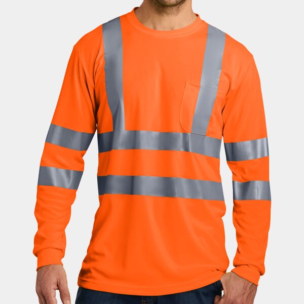 CornerStone Ansi 107 Class 3 Long Sleeve Snag Resistant Reflective T Shirt CS409 Ansi 107 Class 3 Long Sleeve Snag Resistant Reflective T Shirt Thumbnail