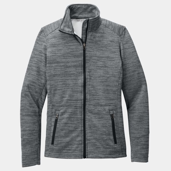 Port Authority Women's Digi Stripe Fleece Jacket L231 Women's Digi Stripe Fleece Jacket Thumbnail