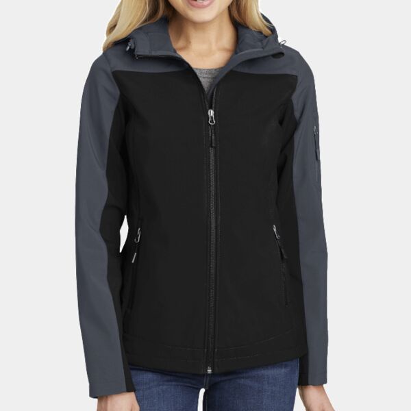 Port Authority Women's Hooded Core Soft Shell Jacket L335 Women's Hooded Core Soft Shell Jacket Thumbnail