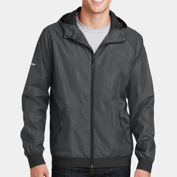 Sport Tek Embossed Hooded Wind Jacket JST53 Embossed Hooded Wind Jacket Thumbnail