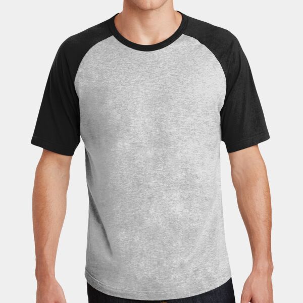 Sport Tek Short Sleeve Colorblock Raglan Jersey T201 Short Sleeve Colorblock Raglan Jersey Thumbnail