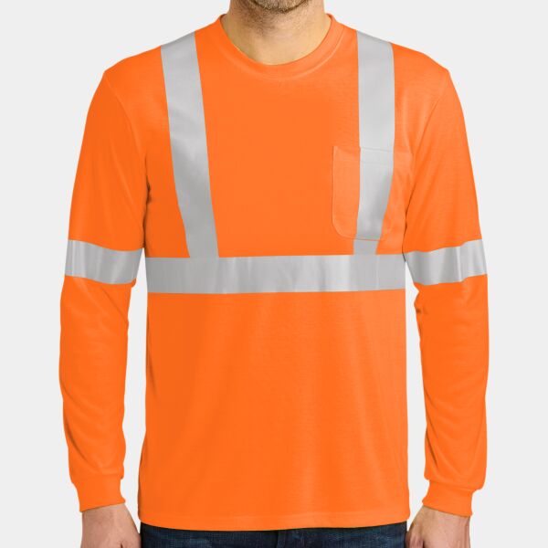 CornerStone Ansi 107 Class 2 Long Sleeve Safety T Shirt CS401LS Ansi 107 Class 2 Long Sleeve Safety T Shirt Thumbnail