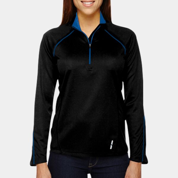 North End Ladies' Radar Quarter-Zip Performance Long-Sleeve Top 78187 Ladies' Radar Quarter-Zip Performance Long-Sleeve Top Thumbnail