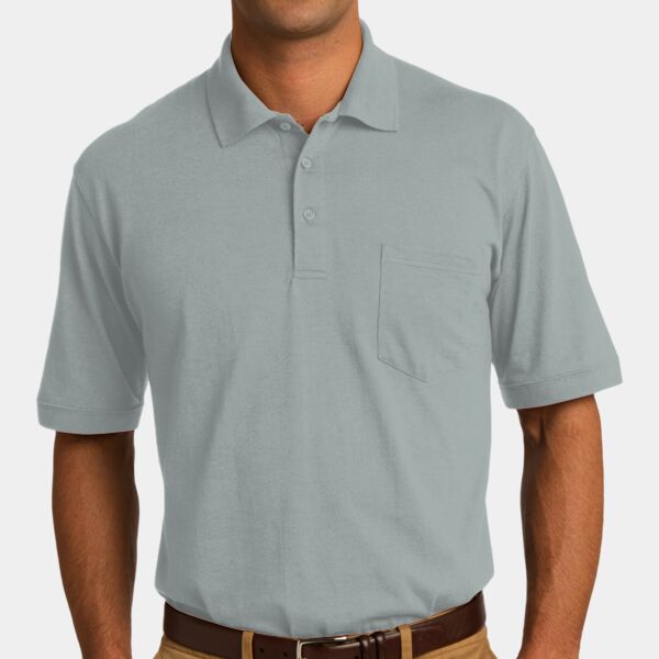 Port & Company Core Blend Jersey Knit Pocket Polo KP55P Core Blend Jersey Knit Pocket Polo Thumbnail