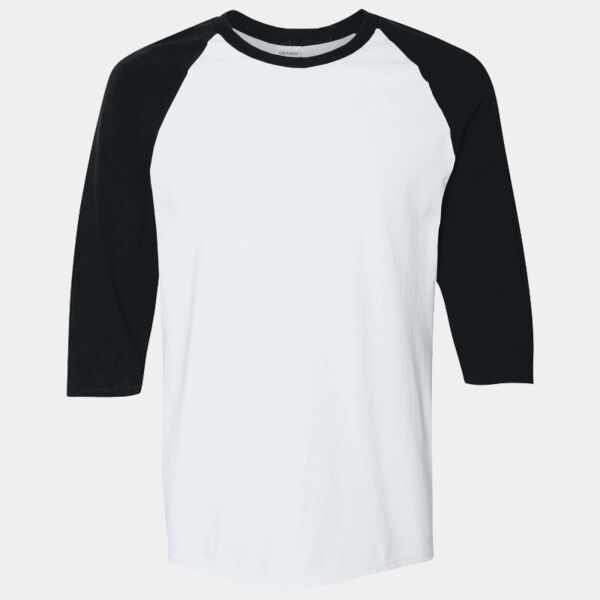Gildan Adult Heavy Cottonâ„¢ Three-Quarter Raglan Sleeve T-Shirt G570 Adult Heavy Cottonâ„¢ Three-Quarter Raglan Sleeve T-Shirt Thumbnail