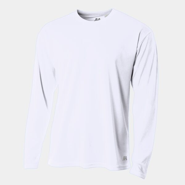 A4 Men's Birds-Eye Mesh Long Sleeve T-Shirt N3253 Men's Birds-Eye Mesh Long Sleeve T-Shirt Thumbnail