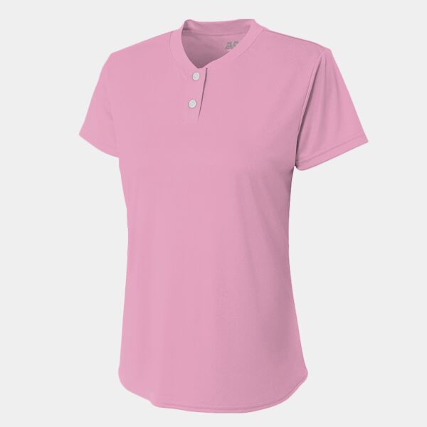 Ladies' Tek 2-Button Henley Shirt Thumbnail