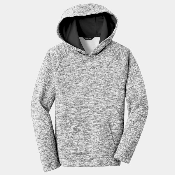 Sport Tek Youth PosiCharge ® Electric Heather Fleece Hooded Pullover YST225 Youth PosiCharge ® Electric Heather Fleece Hooded Pullover Thumbnail