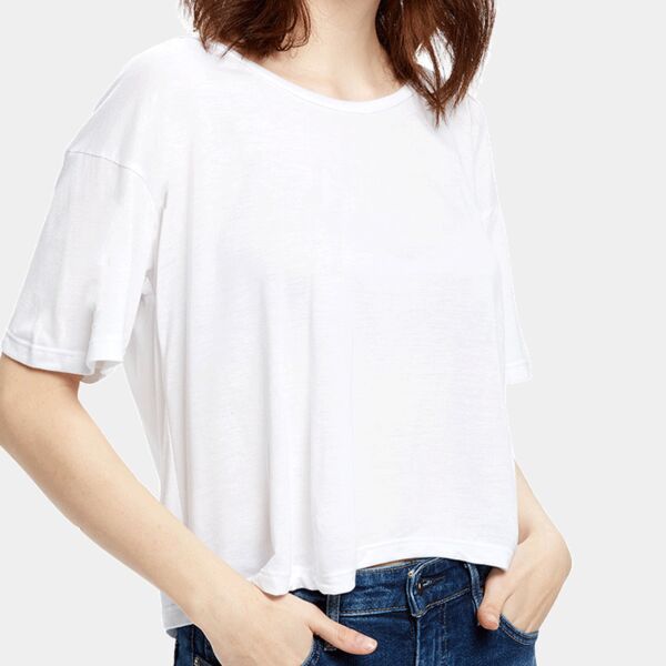 Ladies' USA Made Boxy Open Neck Top Thumbnail