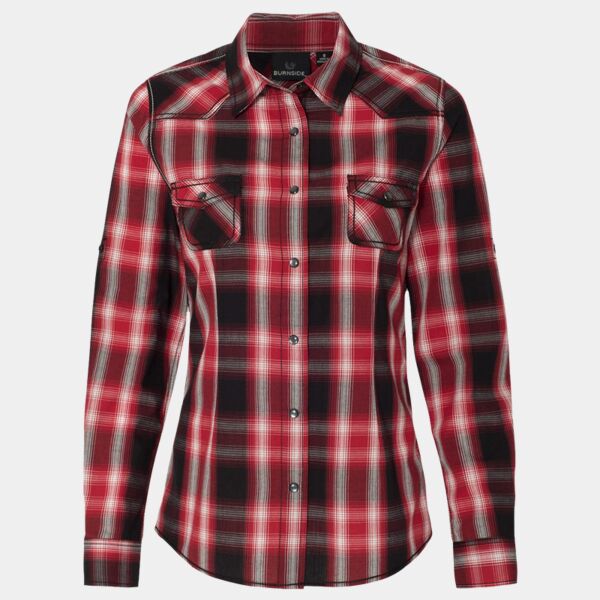 Women's Convertible Sleeve Western Shirt Thumbnail