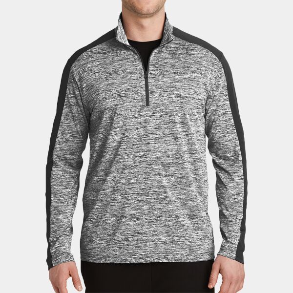 Sport Tek PosiCharge ® Electric Heather Colorblock 1/4 Zip Pullover ST397 PosiCharge ® Electric Heather Colorblock 1/4 Zip Pullover Thumbnail