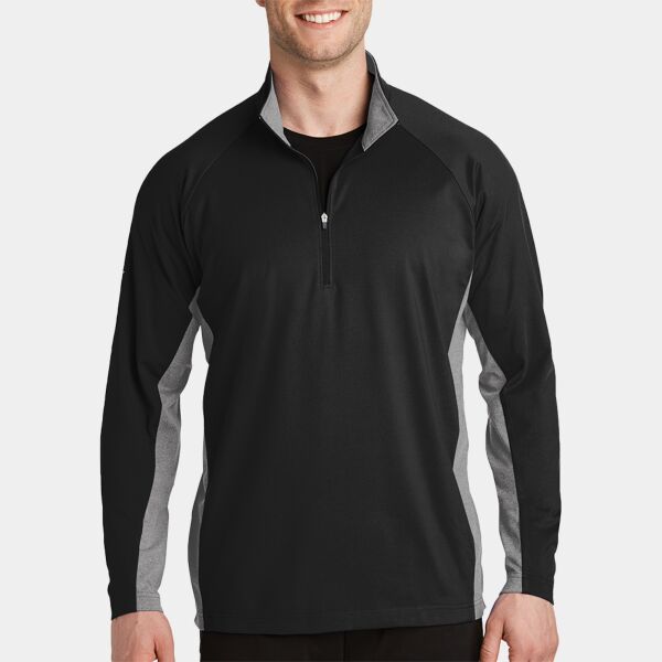 Sport Wick ® Stretch Contrast 1/4 Zip Pullover Thumbnail