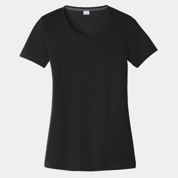 Sport Tek Women's PosiCharge ® Competitor Cotton Touch Scoop Neck Tee LST450 Women's PosiCharge ® Competitor Cotton Touch Scoop Neck Tee Thumbnail