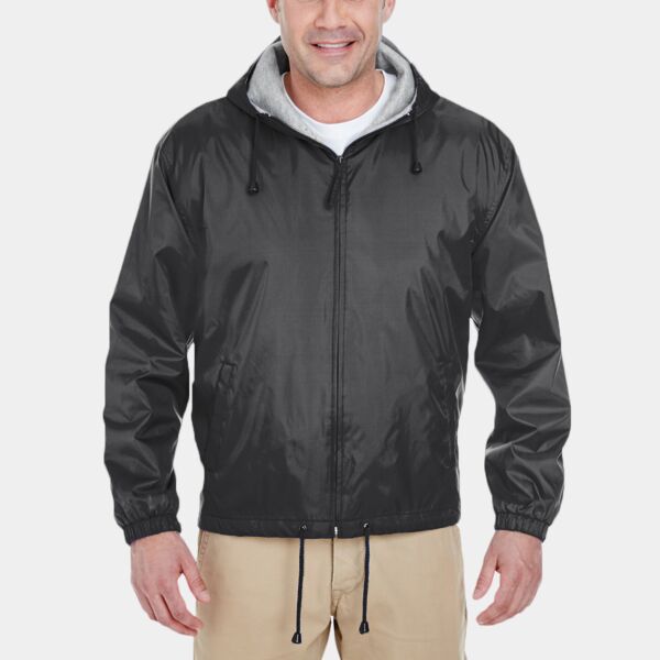 UltraClub Adult Fleece-Lined Hooded Jacket 8915 Adult Fleece-Lined Hooded Jacket Thumbnail