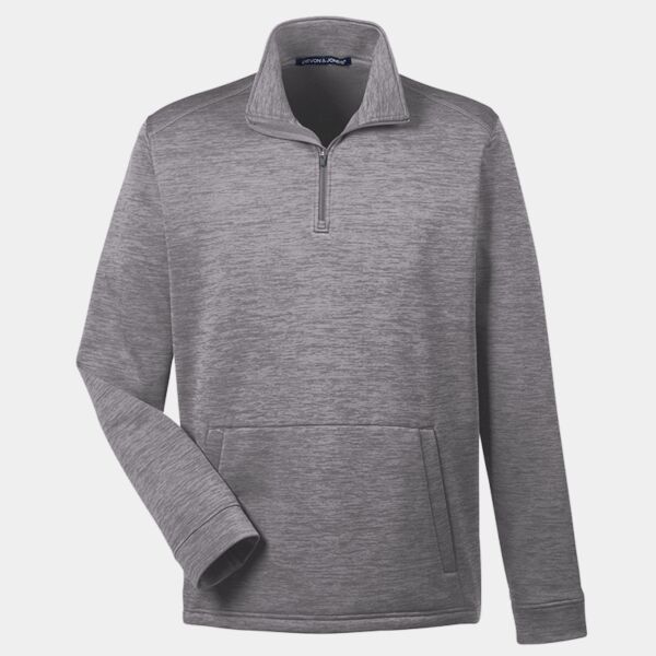 Devon & Jones Men's Newbury Mélange Fleece Quarter-Zip DG798 Men's Newbury Mélange Fleece Quarter-Zip Thumbnail
