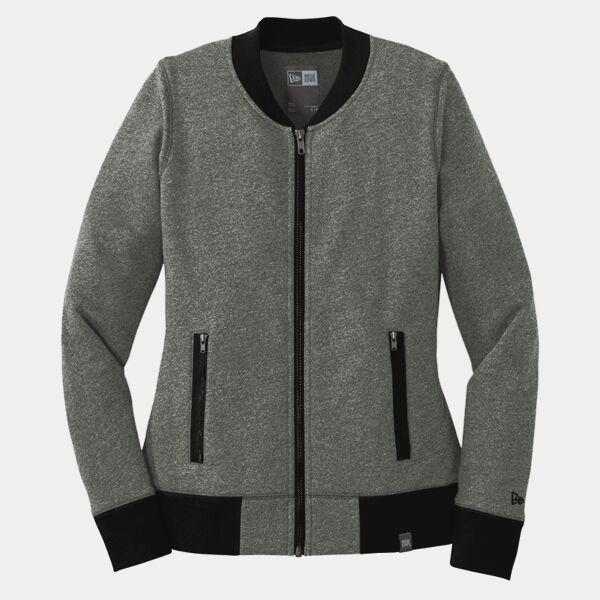 New Era Women's French Terry Baseball Full Zip LNEA503 Women's French Terry Baseball Full Zip Thumbnail
