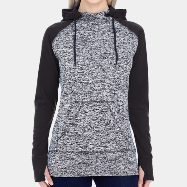 Ladies' Colorblock Cosmic Hooded Sweatshirt Thumbnail