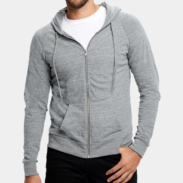 Unisex USA Made Long-Sleeve Full-Zip Hoodie T-Shirt Thumbnail
