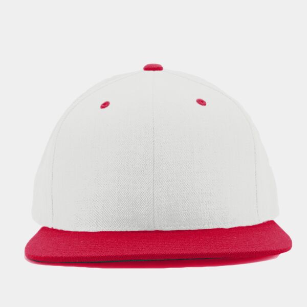 Adult Flat Visor Classic Two-Tone Snapback Cap Thumbnail