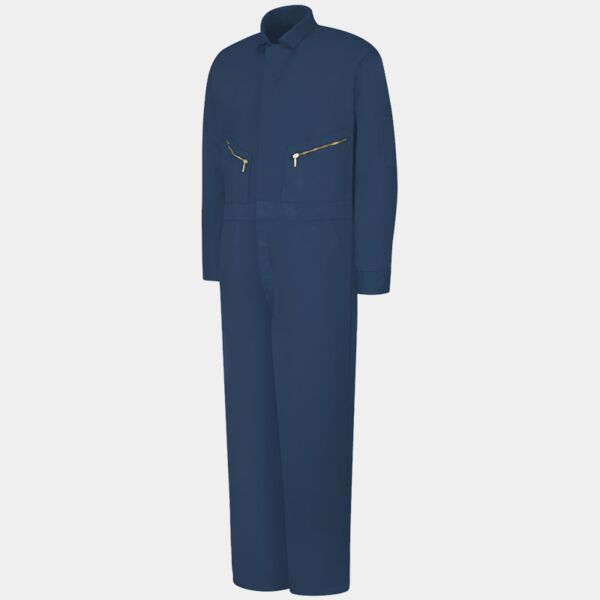 Men's Extended Sizes Zip-Front Cotton Coverall Thumbnail