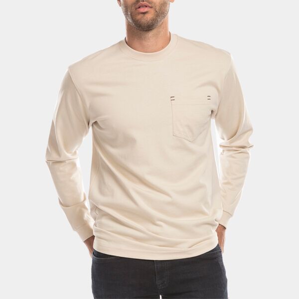 Men's USA Made Flame Resistant Long-Sleeve Pocket T-Shirt Thumbnail