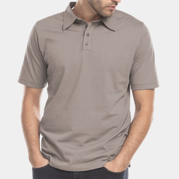 Men's USA Made Jersey Interlock Polo Shirt Thumbnail