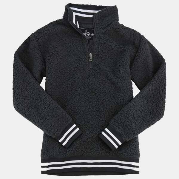 Unisex Varsity Sherpa Quarter-Zip Pullover Thumbnail
