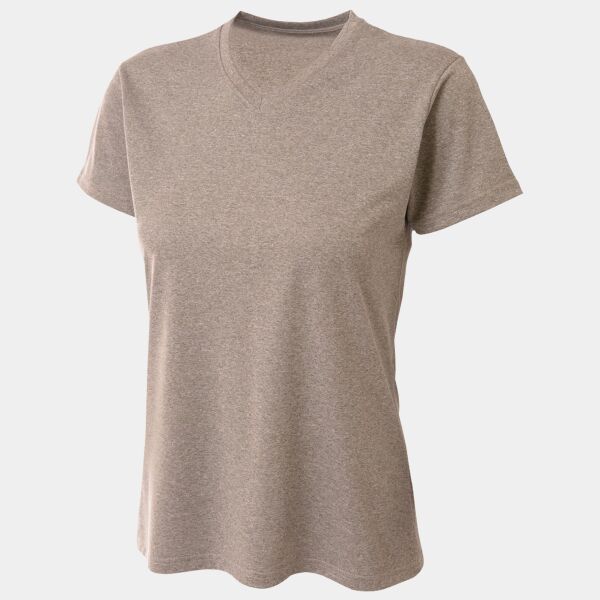 Ladies' Topflight Heather V-Neck T-Shirt Thumbnail