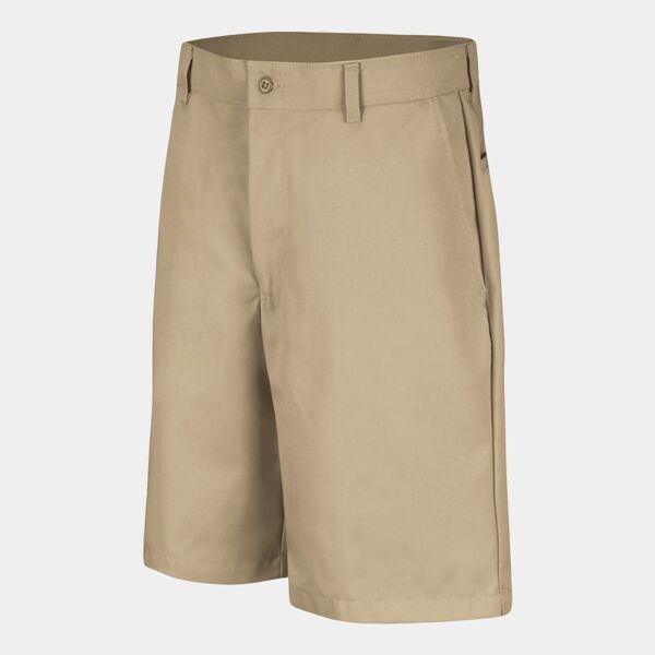 Men's Cotton Casual Plain Front Shorts Thumbnail