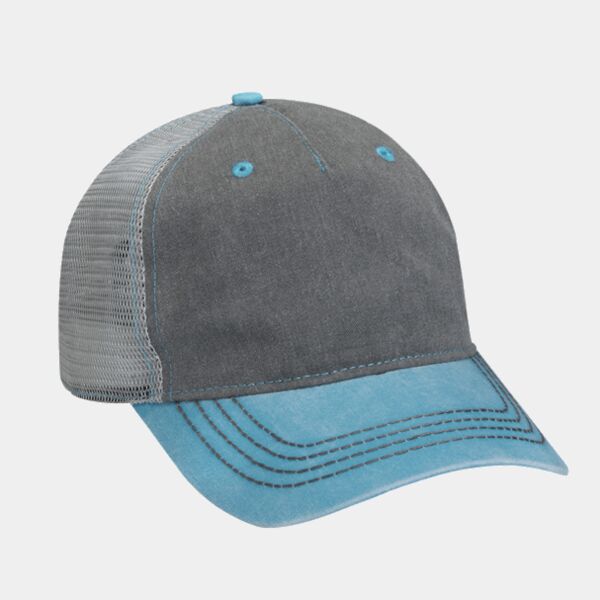 Pigment-Dyed Twill & Mesh Trucker Cap Thumbnail