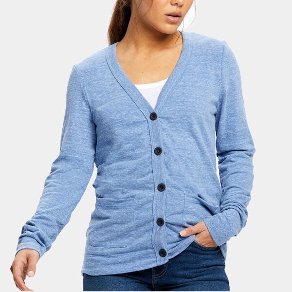 Ladies' USA Made Long-Sleeve Cardigan Thumbnail