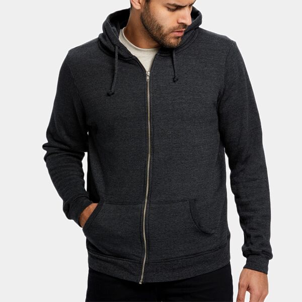 Unisex USA Made Heavyweight Loop Terry Full-Zip Hooded Sweatshirt Thumbnail