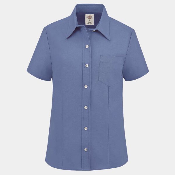 Dickies Women's Short Sleeve Stretch Oxford Shirt S254 Women's Short Sleeve Stretch Oxford Shirt Thumbnail