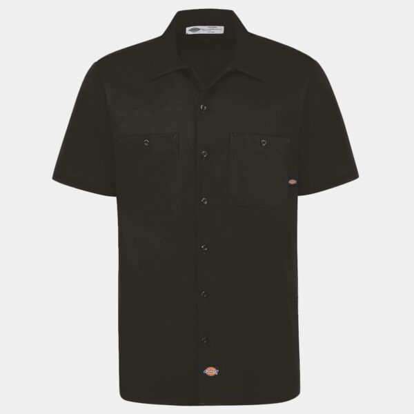 Men's Industrial Short Sleeve Cotton Work Shirt Thumbnail