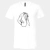 Unisex Jersey Short-Sleeve V-Neck T-Shirt Thumbnail