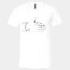 Unisex Jersey Short-Sleeve V-Neck T-Shirt Thumbnail